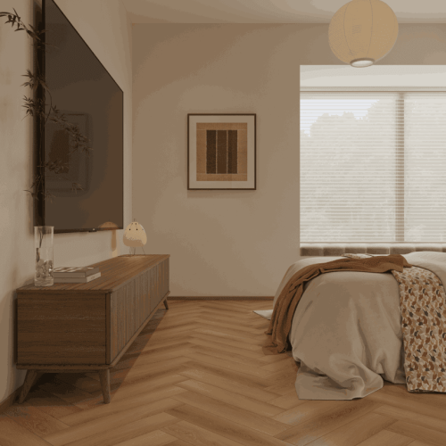 Кварцвиниловый SPC ламинат Alpine Floor Титан Паркет Тантал ECO 29-10-R венгерская елка 600×125×6