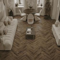 Кварцвиниловый SPC ламинат Alpine Floor Титан Паркет Центурион ECO 29-3-R венгерская елка 600×125×6