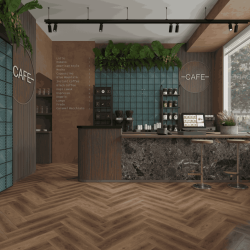 Кварцвиниловый SPC ламинат Alpine Floor Титан Паркет Икарус ECO 29-5-R венгерская елка 600×125×6
