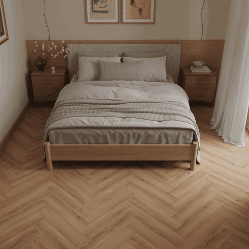 Кварцвиниловый SPC ламинат Alpine Floor Титан Паркет Феникс ECO 29-8-R венгерская елка 600×125×6
