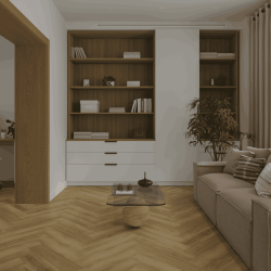 Кварцвиниловый SPC ламинат Alpine Floor Титан Паркет Антей ECO 29-11-R венгерская елка 600×125×6