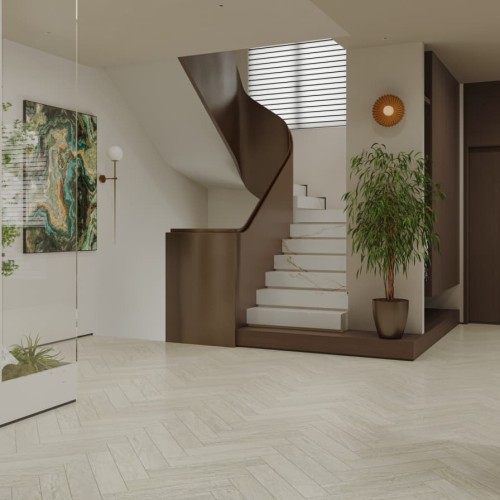 Кварцвиниловый SPC ламинат Alpine Floor Адамант Паркет Лу ECO 31-6-R венгерская елка 600×125×5