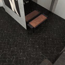 Кварцвиниловый SPC ламинат Alpine Floor Адамант Паркет Неро ECO 31-11-R венгерская елка 600×125×5