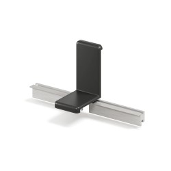 Соединитель алюминиевый для микроплинтуса Laconistiq Micro-L черный матовый 32464655206