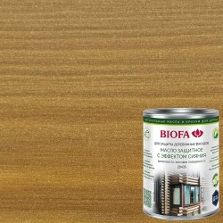 Масло для фасадов Biofa 2043S цвет 4356 Сусальное золото шелковисто-матовое 0,4 л