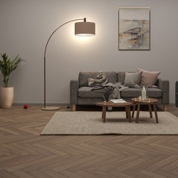 Ламинат Evofloor Карбон Дуб Кремовый FL4212 венгерская елка 600×100×12