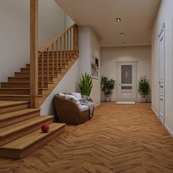 Ламинат Evofloor Карбон Дуб Янтарный FL3112 венгерская елка 475×95×12