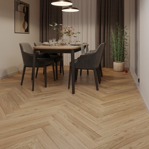Ламинат Evofloor Карбон Дуб Песочный FL3912 венгерская елка 750×101×12