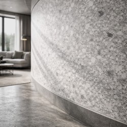 Гибкий камень Alpine Walls Гибкая керамика Terrazzo Milano MTR-017PW 1200×600×4