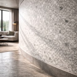 Гибкий камень Alpine Walls Гибкая керамика Terrazzo Milano MTR-017PW 1200×600×4