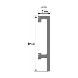 Плинтус под покраску Artiva RT001 2000×60×13
