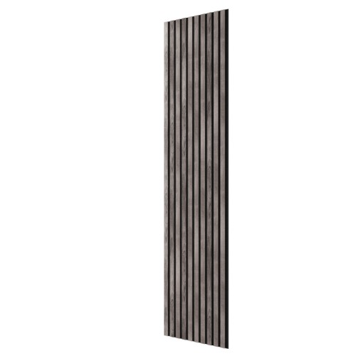 МДФ стеновая панель акустическая Artiva Flex Ясень Дымчатый AFL018 черный войлок гибкая 1200×600×6