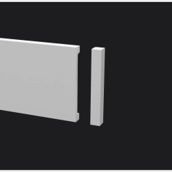 Заглушка для плинтуса под покраску Decor-Dizayn DD709/U5 правая 100 мм