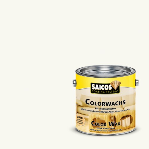 Воск для дерева Saicos Colorwachs Classic цвет 4009 Белый непрозрачный 2,5 л