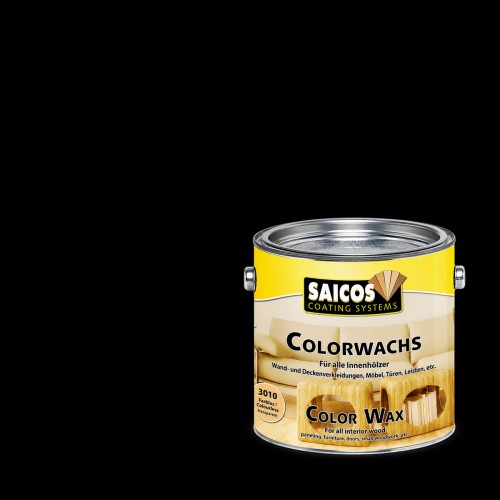 Воск для дерева Saicos Colorwachs Classic цвет 4019 Черный непрозрачный 0,75 л