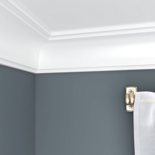 Потолочный плинтус ЛДФ под покраску Ultrawood CR 2390 2400×90×90 Потолочный плинтус ЛДФ под покраску Ultrawood CR 2390 2400×90×90