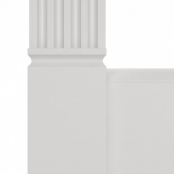 Дверной декор нижний под покраску Ultrawood D 1085