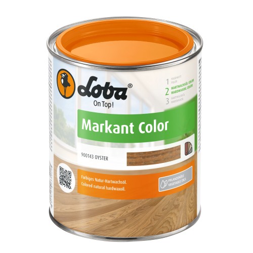 Цветное масло с твердым воском Loba Markant Color ойстер 0,75 л Цветное масло с твердым воском Loba Markant Color ойстер 0,75 л