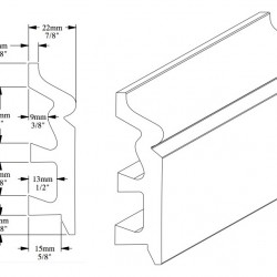 Плинтус под покраску Orac Decor Orac Axxent SX122 2000×79×22