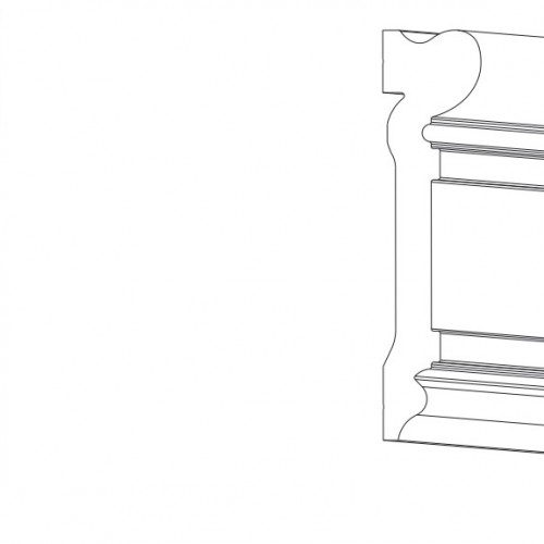 Молдинг под покраску Orac Decor Axxent DX119 2300×92×22