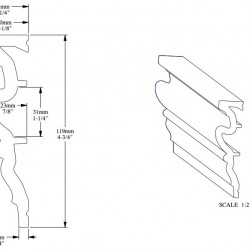 Молдинг под покраску Orac Decor Orac Axxent Heritage DX170 2300×119×32