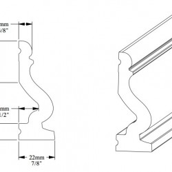 Молдинг под покраску Orac Decor Select DX174 2300×60×22