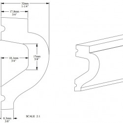 Молдинг под покраску Orac Decor Orac Luxxus P3020 2000×61×32