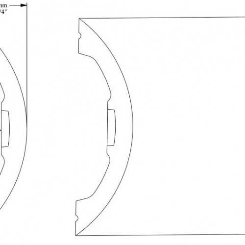 Молдинг под покраску Orac Decor Ulf Moritz Radius P3070 2000×125×32