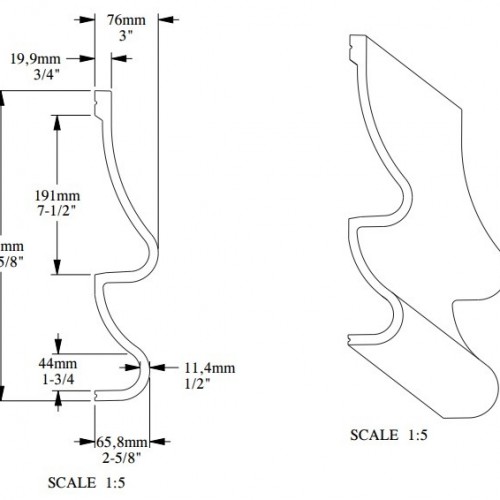 Молдинг под покраску Orac Decor Ulf Moritz Golf P3071 2000×372×76 Молдинг под покраску Orac Decor Ulf Moritz Golf P3071 2000×372×76