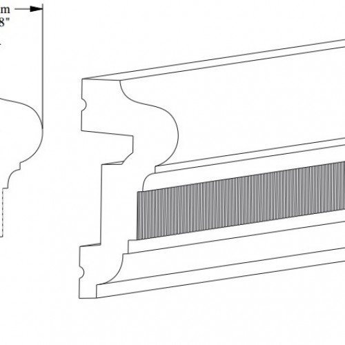 Молдинг под покраску Orac Decor Luxxus P6020 2000×64×28