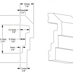 Молдинг под покраску Orac Decor Orac Luxxus P7070 2000×74×22
