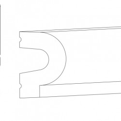 Молдинг под покраску Orac Decor Orac Luxxus P8060 2000×50×35
