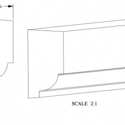 Молдинг под покраску Orac Decor Orac Luxxus P9050 2000×25×13