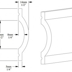 Молдинг под покраску Orac Decor Orac Luxxus P9901 2000×70×14
