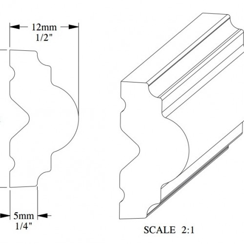 Молдинг под покраску Orac Decor Select PX103 2000×25×12