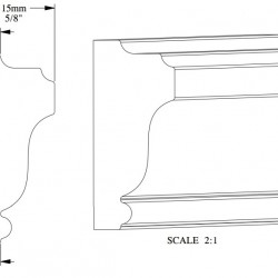 Молдинг под покраску Orac Decor Orac Axxent PX117 2000×35×15