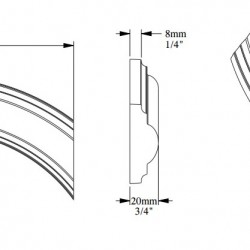 Угловой элемент к молдингу под покраску Orac Decor Orac Axxent PX120A 190×88×20