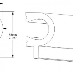 Финишный молдинг под покраску Orac Decor Orac Axxent PX169 2000×55×34