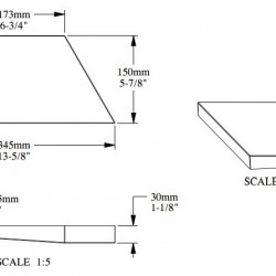 Стеновая панель под покраску Orac Decor Modern Trapezium W101 345×150×29