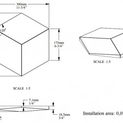 Стеновая панель под покраску Orac Decor Modern Rombus W105 346×300×30