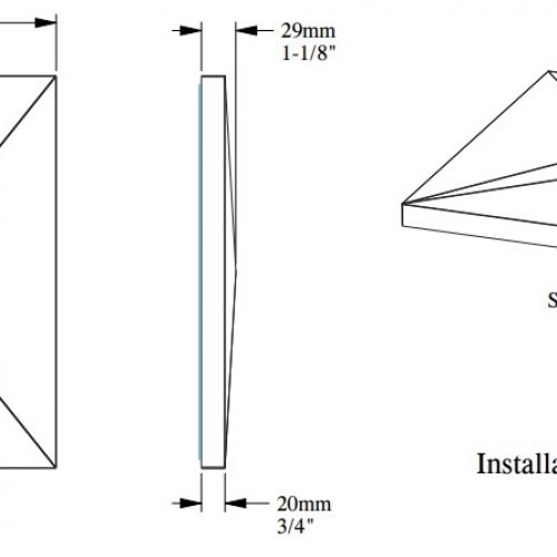 Стеновая панель под покраску Orac Decor Modern Envelope W106 333×333×29