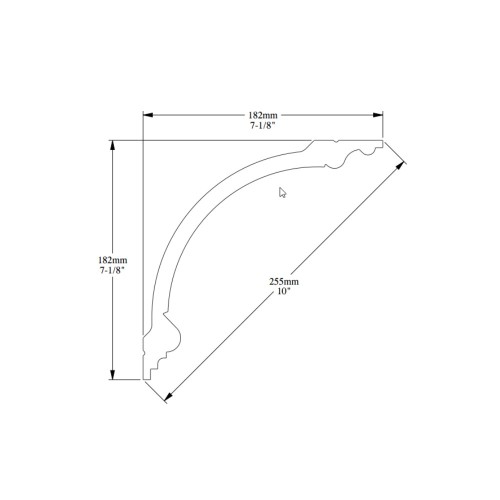 Потолочный плинтус под покраску Orac Decor Luxxus C338 2000×182×182