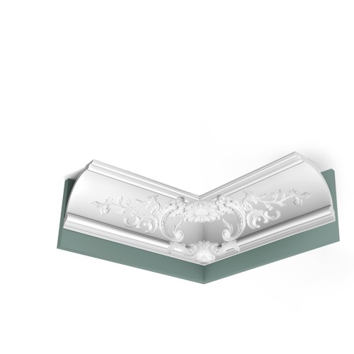 Потолочный плинтус под покраску Orac Decor Luxxus C338B 2000×182×182
