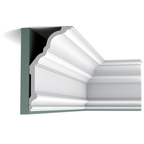 Потолочный плинтус под покраску Orac Decor Luxxus C340 2000×256×135