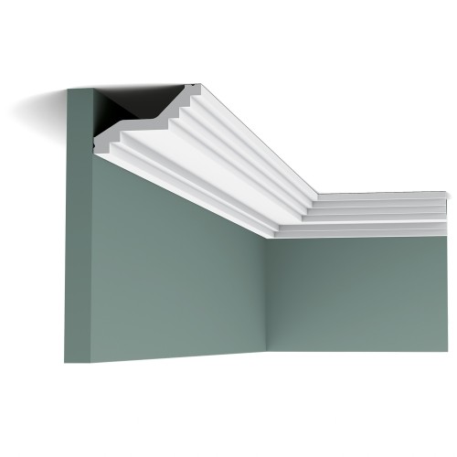 Потолочный плинтус под покраску Orac Decor Luxxus C400 2000×100×60