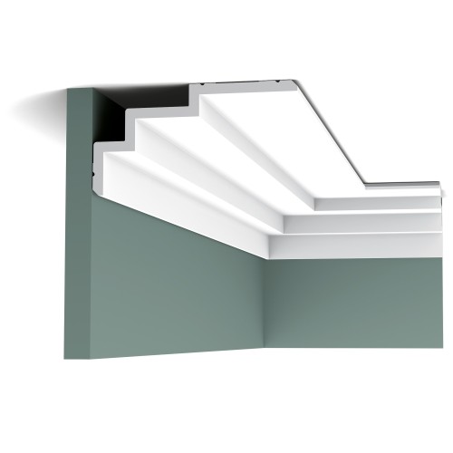 Потолочный плинтус под покраску Orac Decor Modern Steps C392 2000×190×100