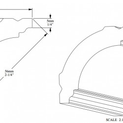 Потолочный плинтус под покраску Orac Decor Durofoam CB510N 2000×40×40