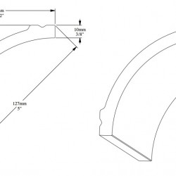 Потолочный плинтус под покраску Orac Decor Durofoam CB524N 2000×90×90