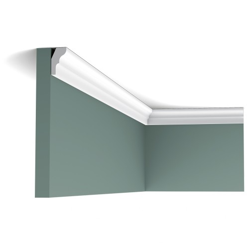 Потолочный плинтус под покраску Orac Decor Axxent CX111 2000×15×26