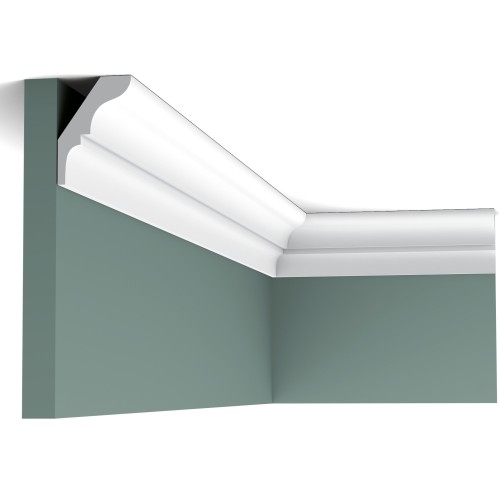 Потолочный плинтус под покраску Orac Decor Axxent CX112 2000×38×54